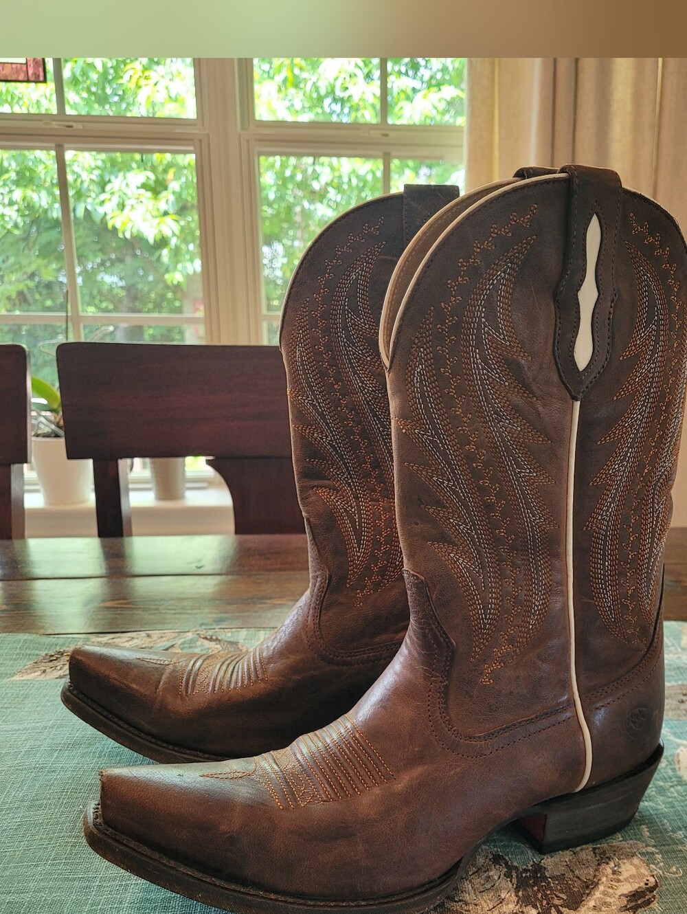 Ariat Womens Leather Cowgirl Boots